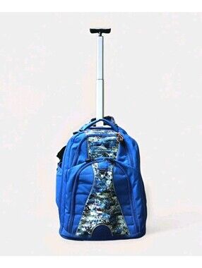 High Sierra Loop Backpack Wheeled Travel Camping Work Bookbag with Tablet sleeve